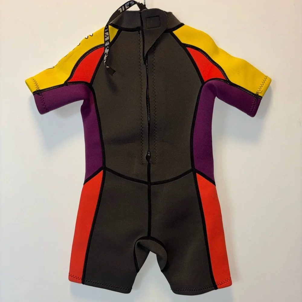 X-Manta Dive & Sail Wetsuit Kid Size Medium Short Sleeve Shorty Surf Swim